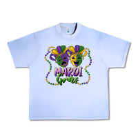Grape Ice mardi gras mask and beads Urban Heavy Tee - RanaPortraitStore