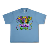 Pebble Blue mardi gras mask and beads Urban Heavy Tee - RanaPortraitStore