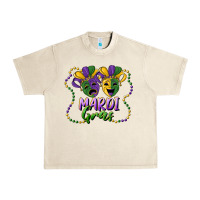 Sandshell mardi gras mask and beads Urban Heavy Tee - RanaPortraitStore