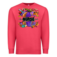 Cardinal halloween nurse pumpkin Premium Sweatshirt - NancyCooperArtShop