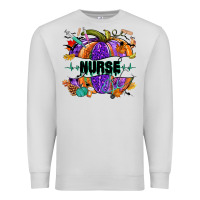 Dove Grey halloween nurse pumpkin Premium Sweatshirt - NancyCooperArtShop