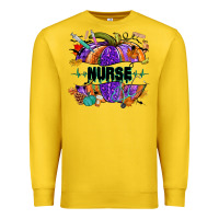 Lemon halloween nurse pumpkin Premium Sweatshirt - NancyCooperArtShop