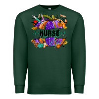 Sports Green halloween nurse pumpkin Premium Sweatshirt - NancyCooperArtShop