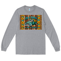 Heather Grey life is better in the country skinny metal can holder Long Sleeve Tee - HRA Design Shop