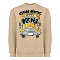Mushroom worlds greatest school bus driver Heavyweight Sweatshirt - MaliasSmallBusiness