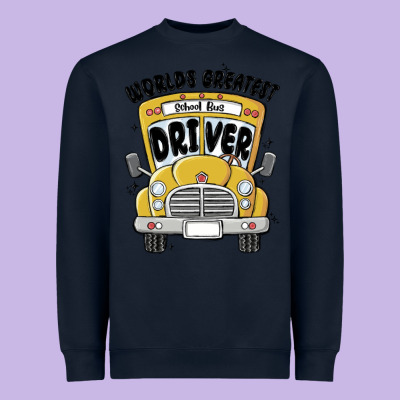 Heavyweight Sweatshirt worlds greatest school bus driver