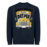 Navy worlds greatest school bus driver Heavyweight Sweatshirt - MaliasSmallBusiness