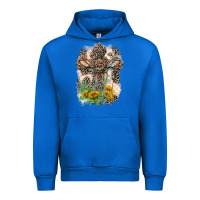 Cobalt Western with Crosses Urban Hoodie - LillyAllenDesigns