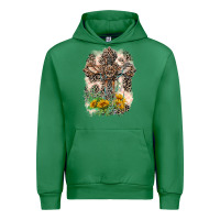Emerald Western with Crosses Urban Hoodie - LillyAllenDesigns