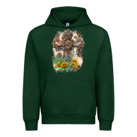 Forest Green Western with Crosses Urban Hoodie - LillyAllenDesigns