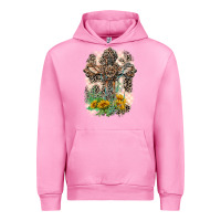 Fuchsia Pink Western with Crosses Urban Hoodie - LillyAllenDesigns