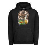 Pigment Black Western with Crosses Urban Hoodie - LillyAllenDesigns