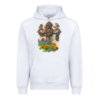 White Western with Crosses Urban Hoodie - LillyAllenDesigns