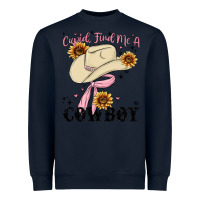 Navy cupid find me a cowboy Heavyweight Sweatshirt - MaliasSmallBusiness