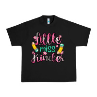 Black little miss kindergarten Urban Heavy Tee - Zillion Design Studio