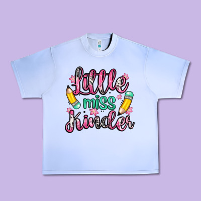 Little Miss Kindergarten Urban Heavy Tee Designed By Zillion Design Studio