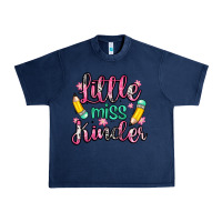 Navy little miss kindergarten Urban Heavy Tee - Zillion Design Studio