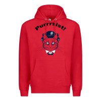 Red Purrrsist Premium Hoodie - Bettercallsaul