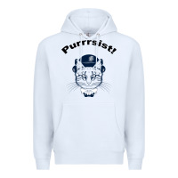 White Purrrsist Premium Hoodie - Bettercallsaul