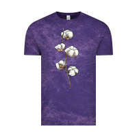 Cloud Purple cotton Vintage Tee - BarkalooDesign