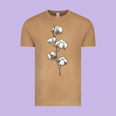 Cotton Vintage Tee Designed By Barkaloodesign