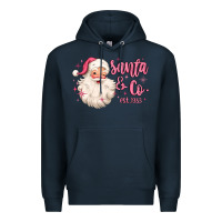 Navy santa and co Premium Hoodie - MaliasSmallBusiness