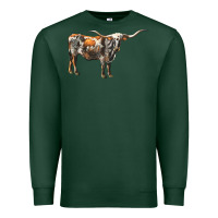 Sports Green Texas Longhorn Cow Premium Sweatshirt - LillyAllenDesigns