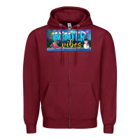 Winter Vibes License Plate Zipper Hoodie | Teevron