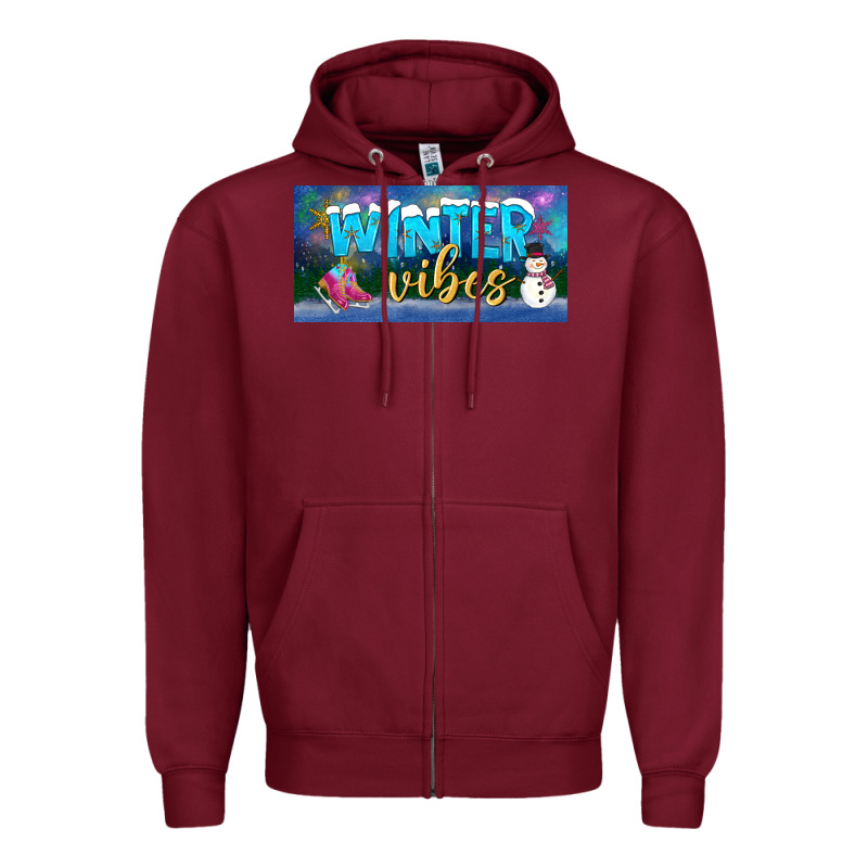 Winter Vibes License Plate Zipper Hoodie by BundleAndBundleShop | Teevron