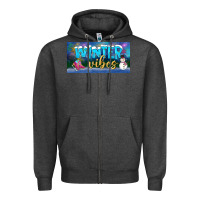 Charcoal Heather winter vibes license plate Zipper Hoodie - BundleAndBundleShop