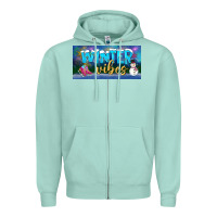 Seafoam winter vibes license plate Zipper Hoodie - BundleAndBundleShop