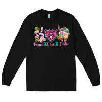 Black Peace Love Easter Long Sleeve Tee - Neo Western