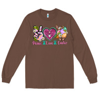 Chestnut Peace Love Easter Long Sleeve Tee - Neo Western