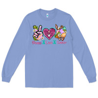 Colony Blue Peace Love Easter Long Sleeve Tee - Neo Western