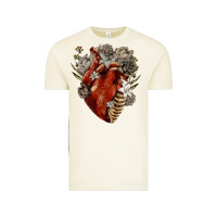 Vintage Arctic Flower anatomical heart Vintage Tee - RanaPortraitStore