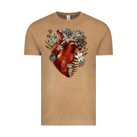 Vintage Camel Flower anatomical heart Vintage Tee - RanaPortraitStore