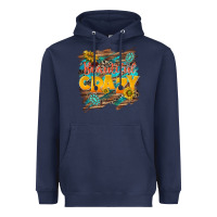 Navy beautiful crazy Heavyweight Hoodie - NancyCooperArtShop