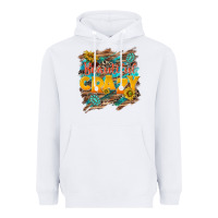 White beautiful crazy Heavyweight Hoodie - NancyCooperArtShop