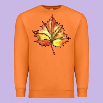 Withered Leaf Premium Sweatshirt Designed By Barkaloodesign