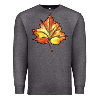 Charcoal Heather withered leaf Premium Sweatshirt - BarkalooDesign