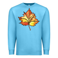 Ocean Blue withered leaf Premium Sweatshirt - BarkalooDesign