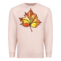 Pale Pink withered leaf Premium Sweatshirt - BarkalooDesign