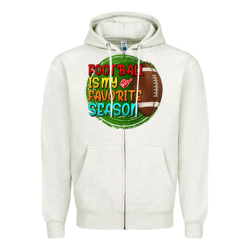 Football Is My Favorite Season Zipper Hoodie by BundleAndBundleShop | Teevron