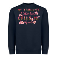 Navy my favorite valentine calls me mama Heavyweight Sweatshirt - MaliasSmallBusiness