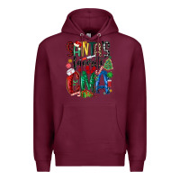 Burgundy santas favorite cma nurse Premium Hoodie - MaliasSmallBusiness