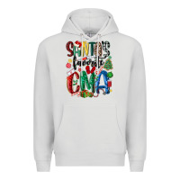 Dove Grey santas favorite cma nurse Premium Hoodie - MaliasSmallBusiness