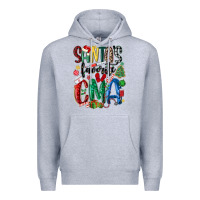 Heather Grey santas favorite cma nurse Premium Hoodie - MaliasSmallBusiness