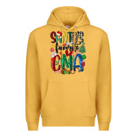 Mustard santas favorite cma nurse Premium Hoodie - MaliasSmallBusiness