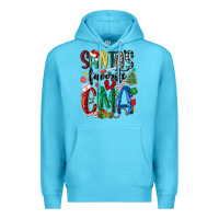 Ocean Blue santas favorite cma nurse Premium Hoodie - MaliasSmallBusiness