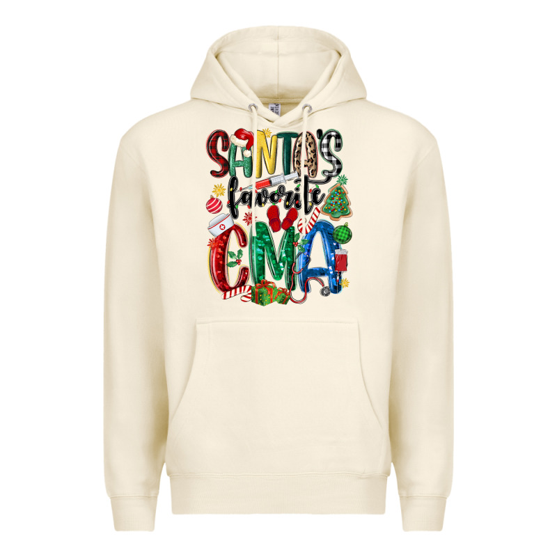 Santas Favorite Cma Nurse Premium Hoodie by MaliasSmallBusiness | Teevron